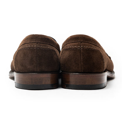 Alden | 9697F Flex Penny Loafer in Brown Suede