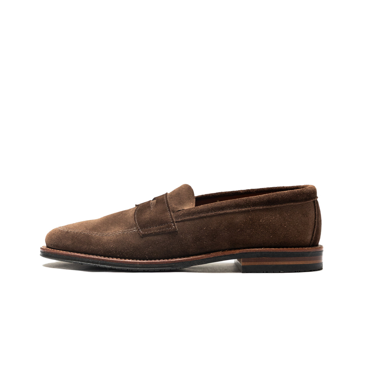 Alden | 6224L Unlined Penny Loafer Dark Brown Suede