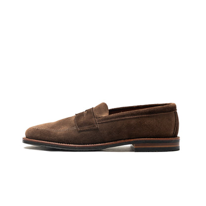 Alden | 6224L Unlined Penny Loafer Dark Brown Suede