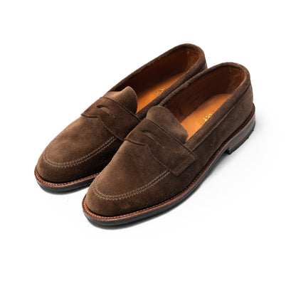 Alden | 6224L Unlined Penny Loafer Dark Brown Suede