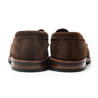 Alden | 6224L Unlined Penny Loafer Dark Brown Suede