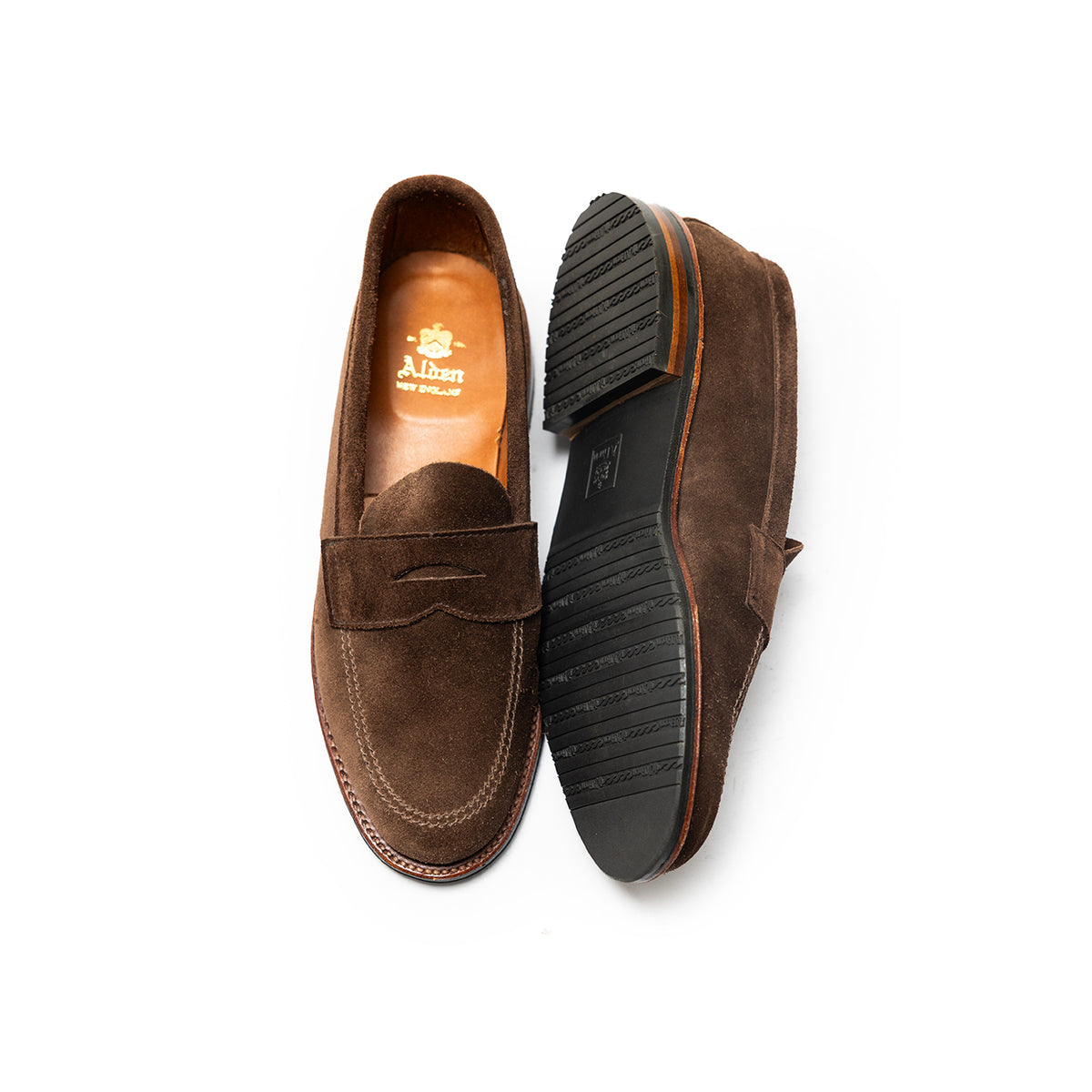 Alden | 6224L Unlined Penny Loafer Dark Brown Suede