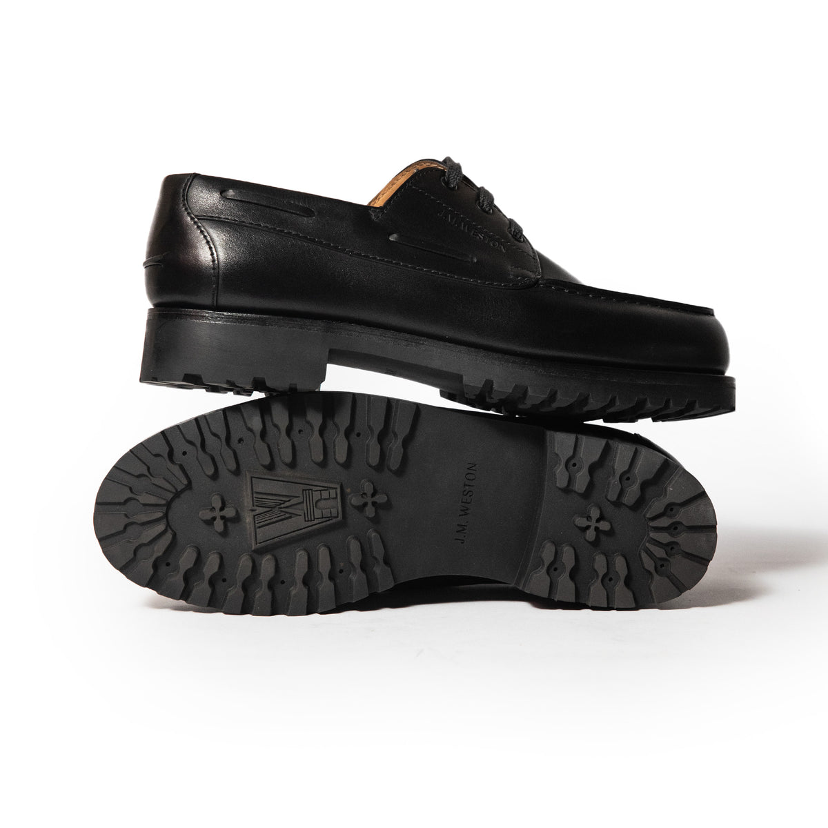 J.M.Weston | Deck Derby Black Soft Calfskin