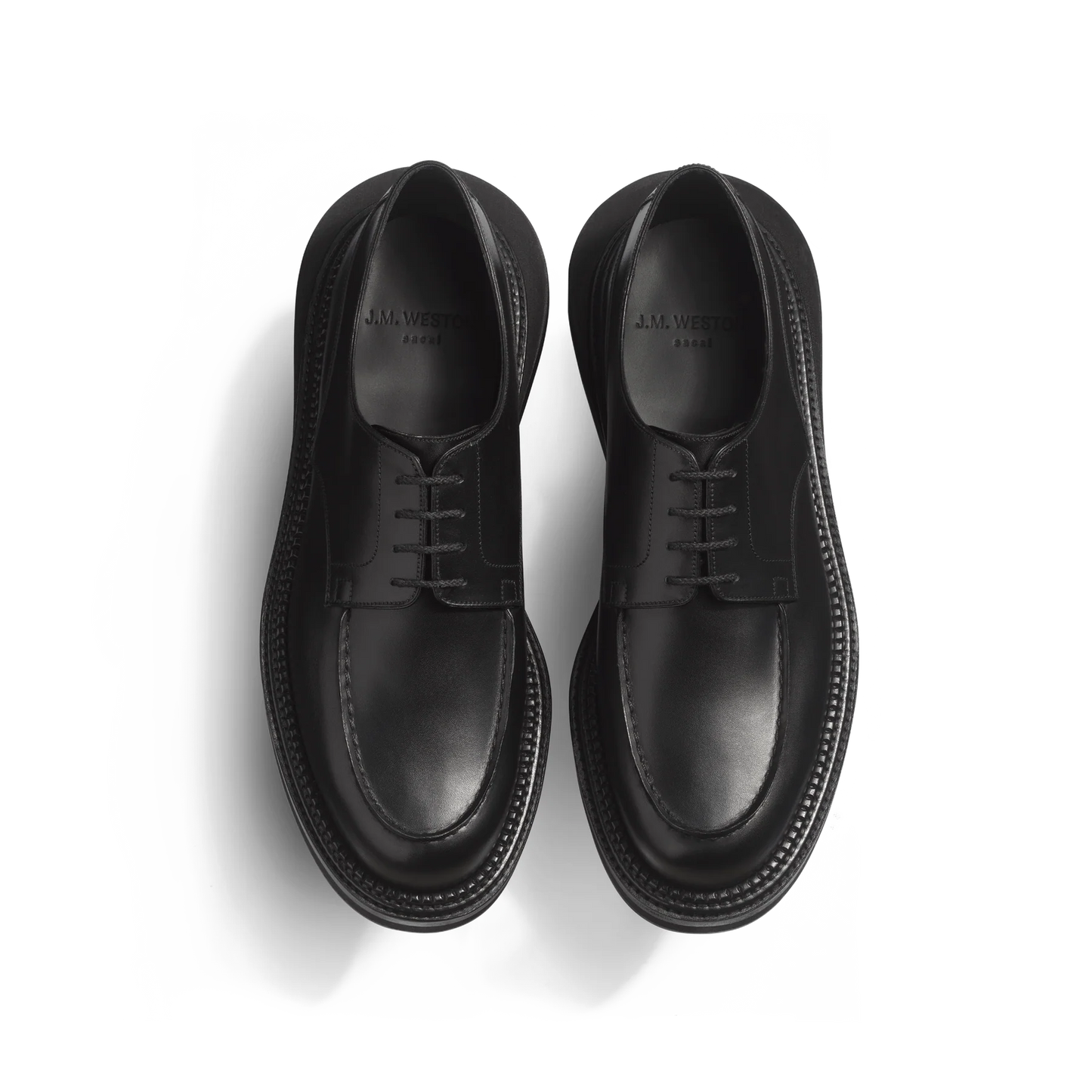 J.M.Weston | For Sacai Derby Black Box Calf