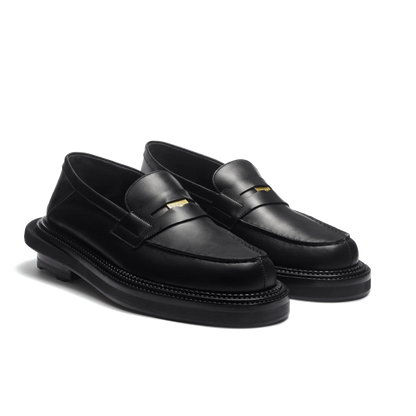 J.M.Weston | Sacai Mule Loafer Black Soft Calf