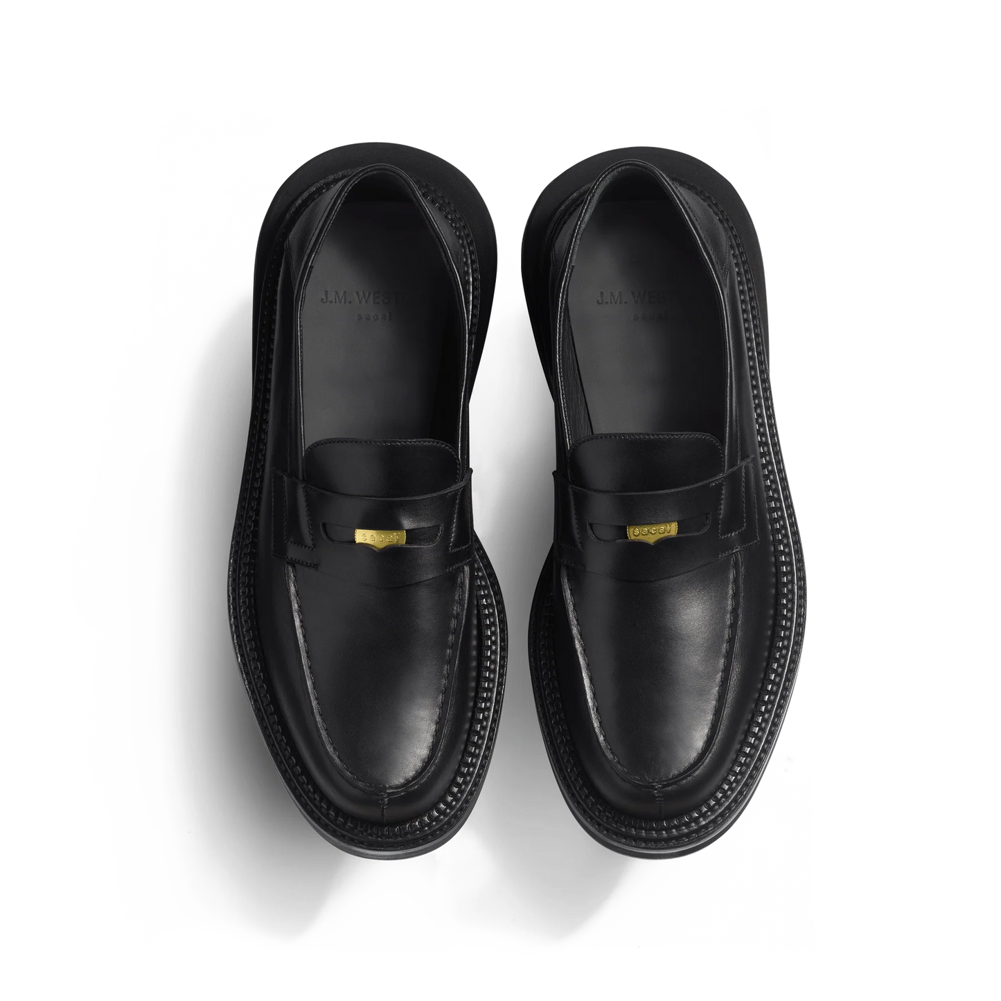 J.M.Weston | Sacai Mule Loafer Black Soft Calf