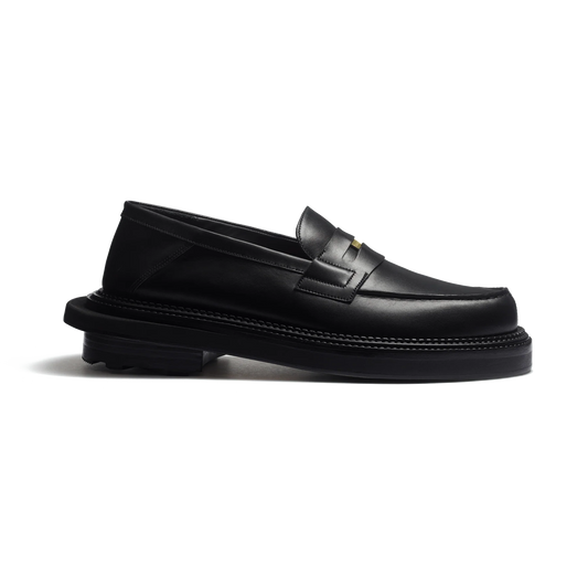 J.M.Weston | Sacai Mule Loafer Black Soft Calf