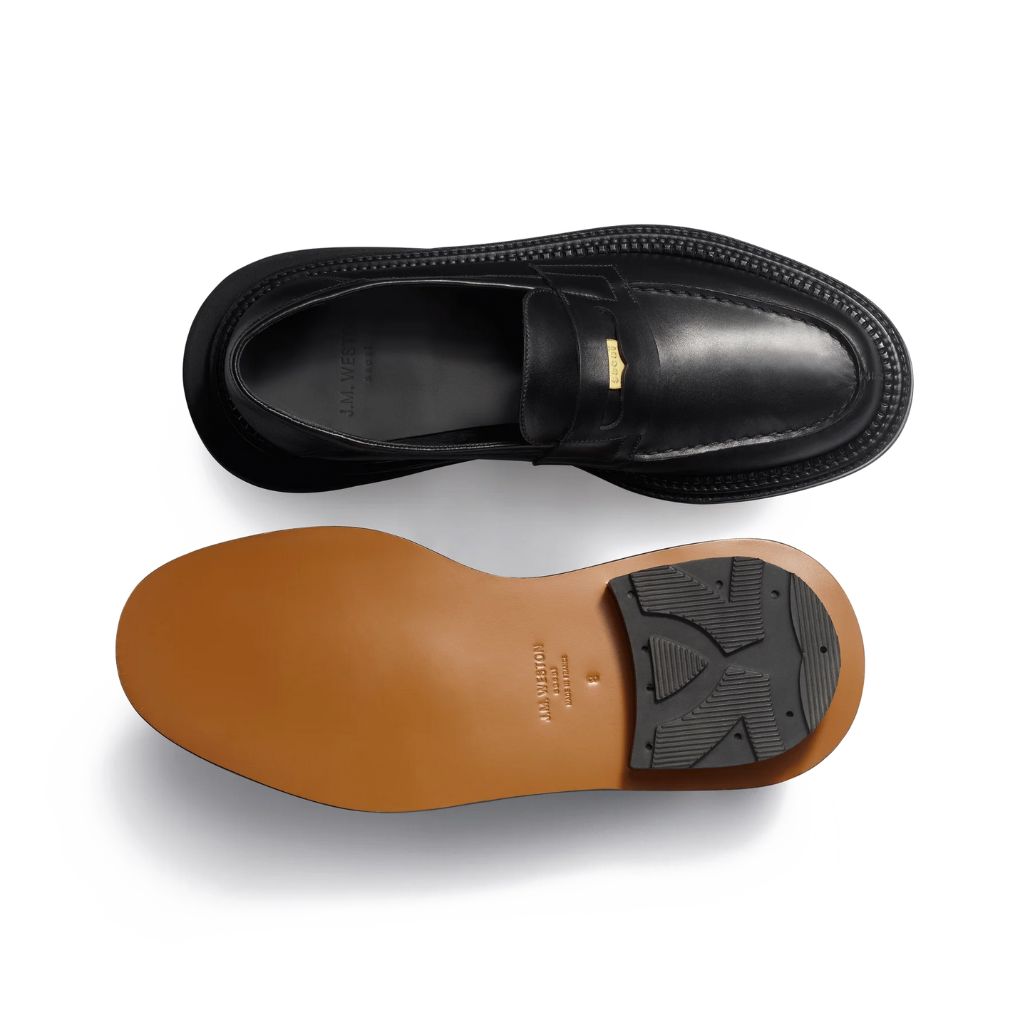 J.M.Weston | Sacai Mule Loafer Black Soft Calf