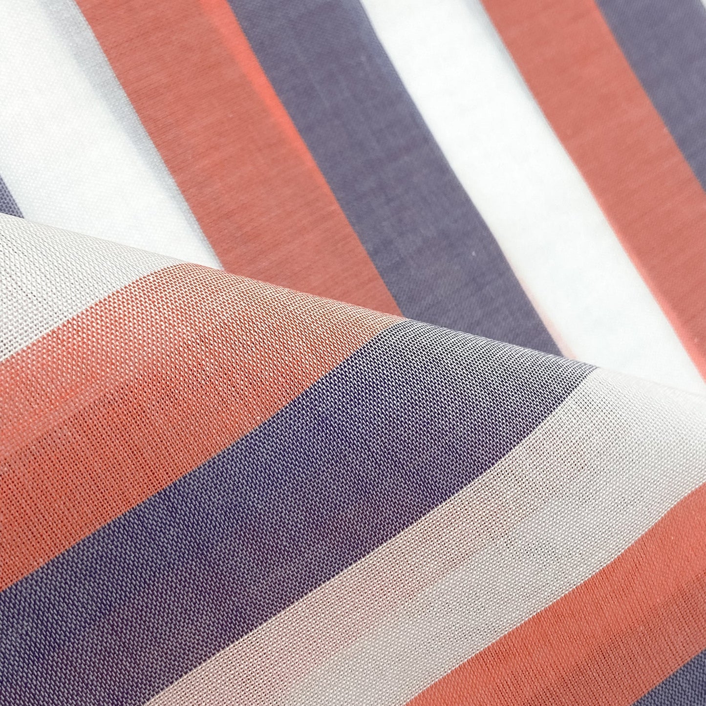 Simonnot Godard | Multi Color Stripe Pocket Square