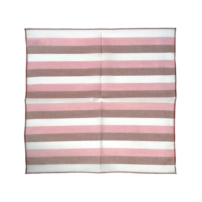 Simonnot Godard | Multi Color Stripe Pocket Square