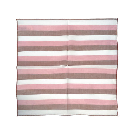 Simonnot Godard | Multi Color Stripe Pocket Square