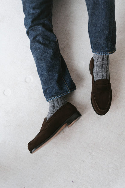 J.M.Weston | 180 Loafer Brown Suede