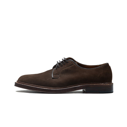 Alden | 9503 Plain Toe Blucher Dark Brown Suede