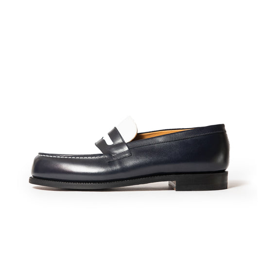 J.M.Weston | 180 Loafer Navy/White Boxcalf