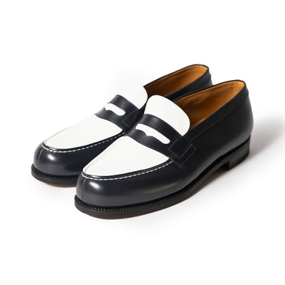 J.M.Weston | 180 Loafer Navy/White Boxcalf