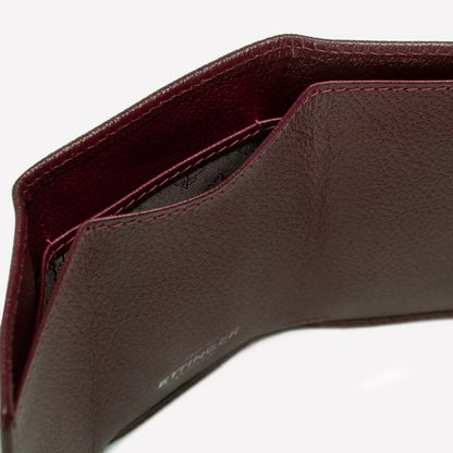 Ettinger | Capra Three Fold Mini Wallet W/Zip Burgundy