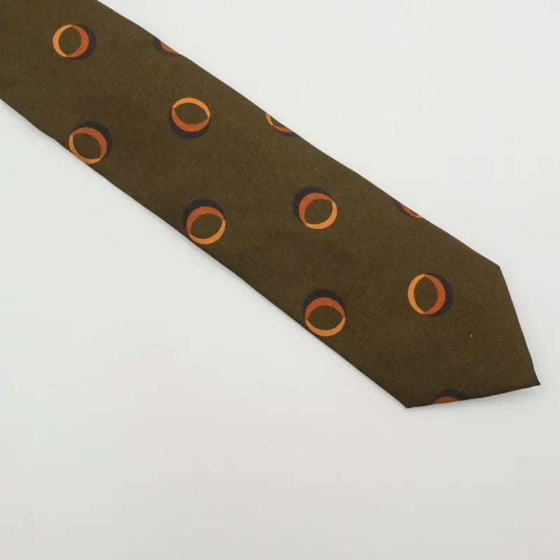 Holliday & Brown | Olive Drab Oval Tie 31932 4