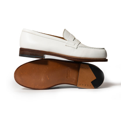 J.M.Weston | 180 Loafer White Soft Calfskin