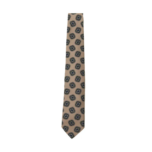 Holliday & Brown | Medallion Tie Beige 38376 B