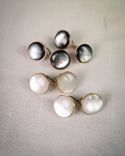 Codis Maya | Smoky Mother of Pearl Capsule Cufflinks