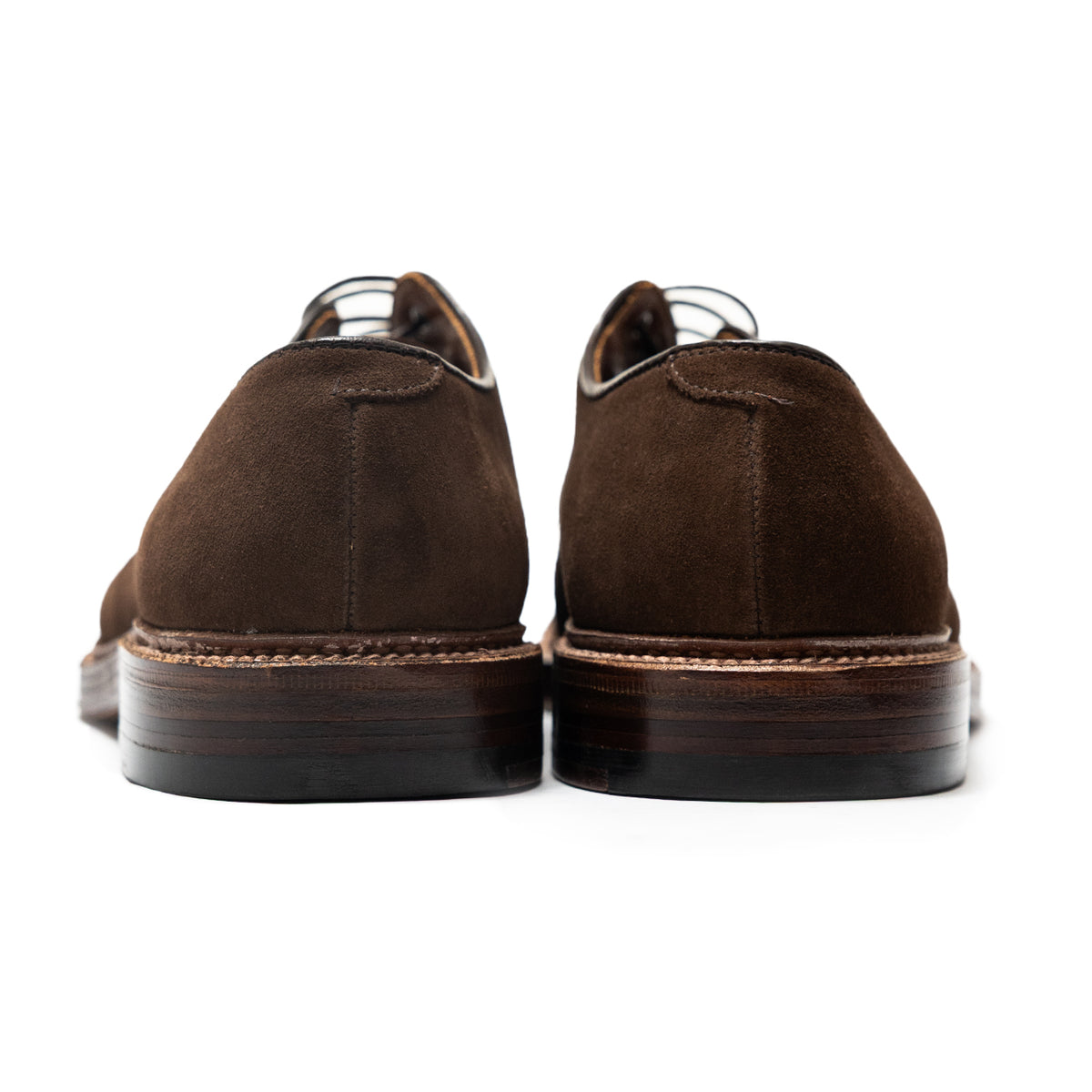 Alden | 9503 Plain Toe Blucher Dark Brown Suede