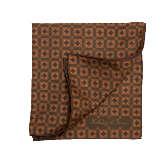 Holliday &amp; Brown | Silk Plain White Pocket Square UNI011