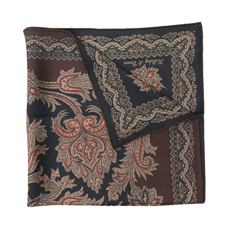 Holliday & Brown | Silk Neckerchief Paisley Multi-Color 41927 1