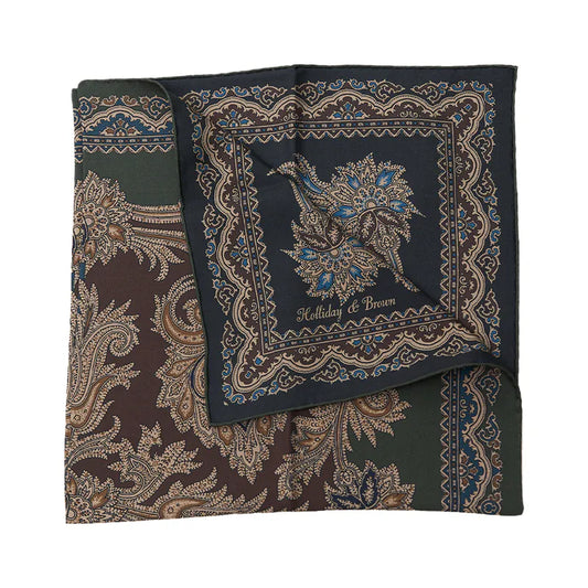 Holliday & Brown | Silk Neckerchief Paisley Multi-Color 41927 5