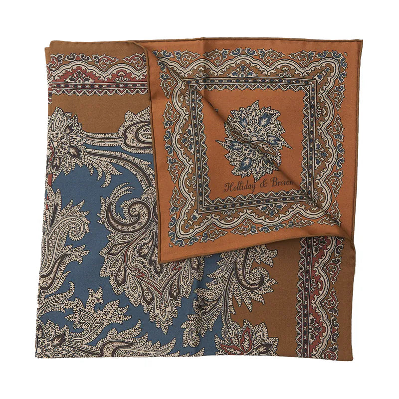 Holliday & Brown | Silk Neckerchief Paisley Multi-Color 41927 6