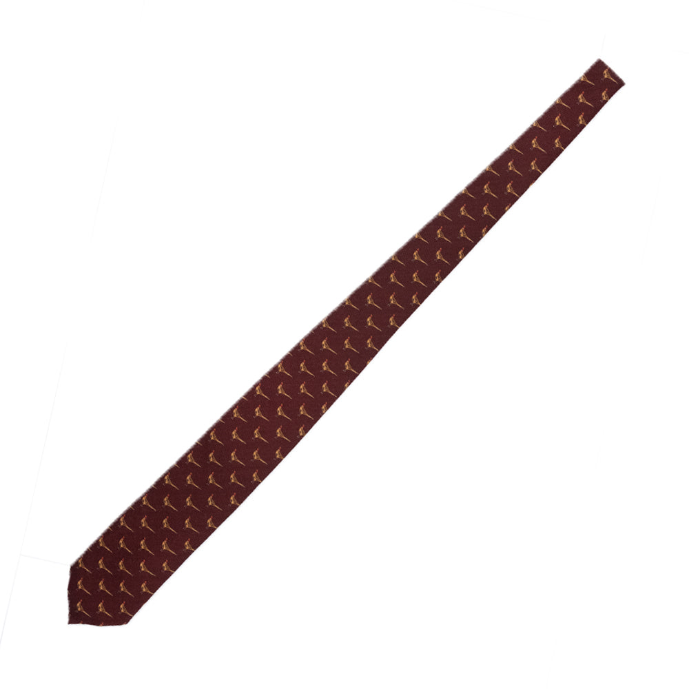 Holliday & Brown | Pheasant Twill Tie Burgundy 43950 4
