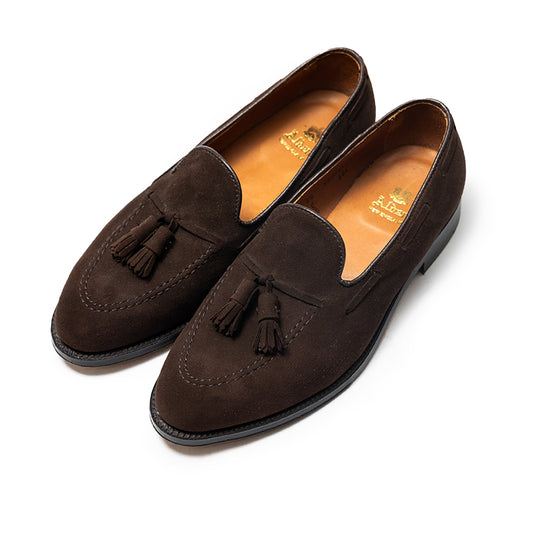 Alden | 666 Tassel Loafer Mocha Kid Suede