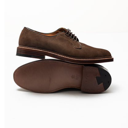 Alden | 9503 Plain Toe Blucher Dark Brown Suede