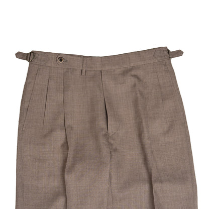 Echizenya | Oatmeal Pleated Tropical Wool Trousers