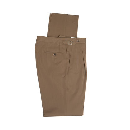 Echizenya | Peat Pleated Wool Trousers