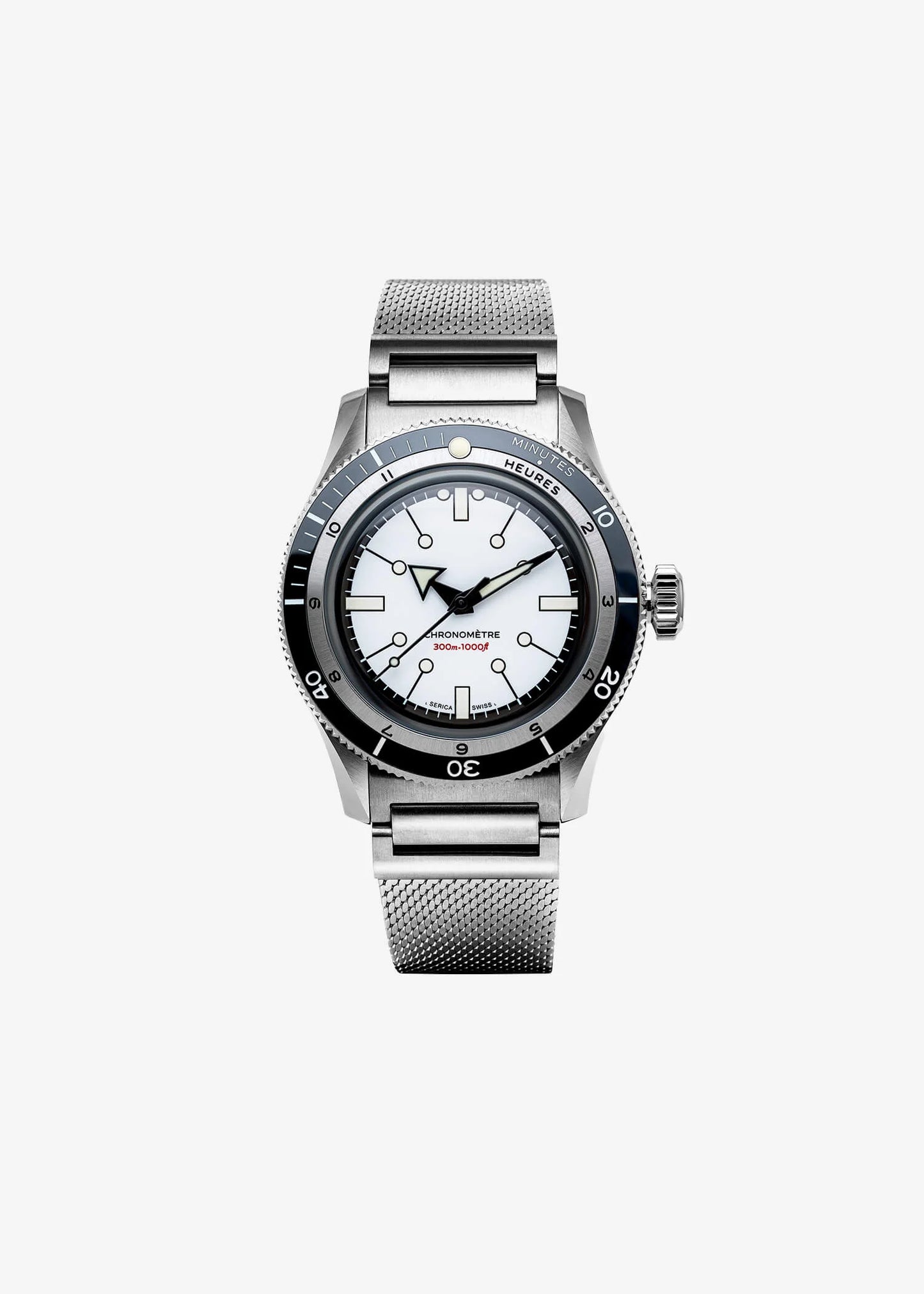 Serica | Ref. 5303-2 Diving Chronometer Porcelain White
