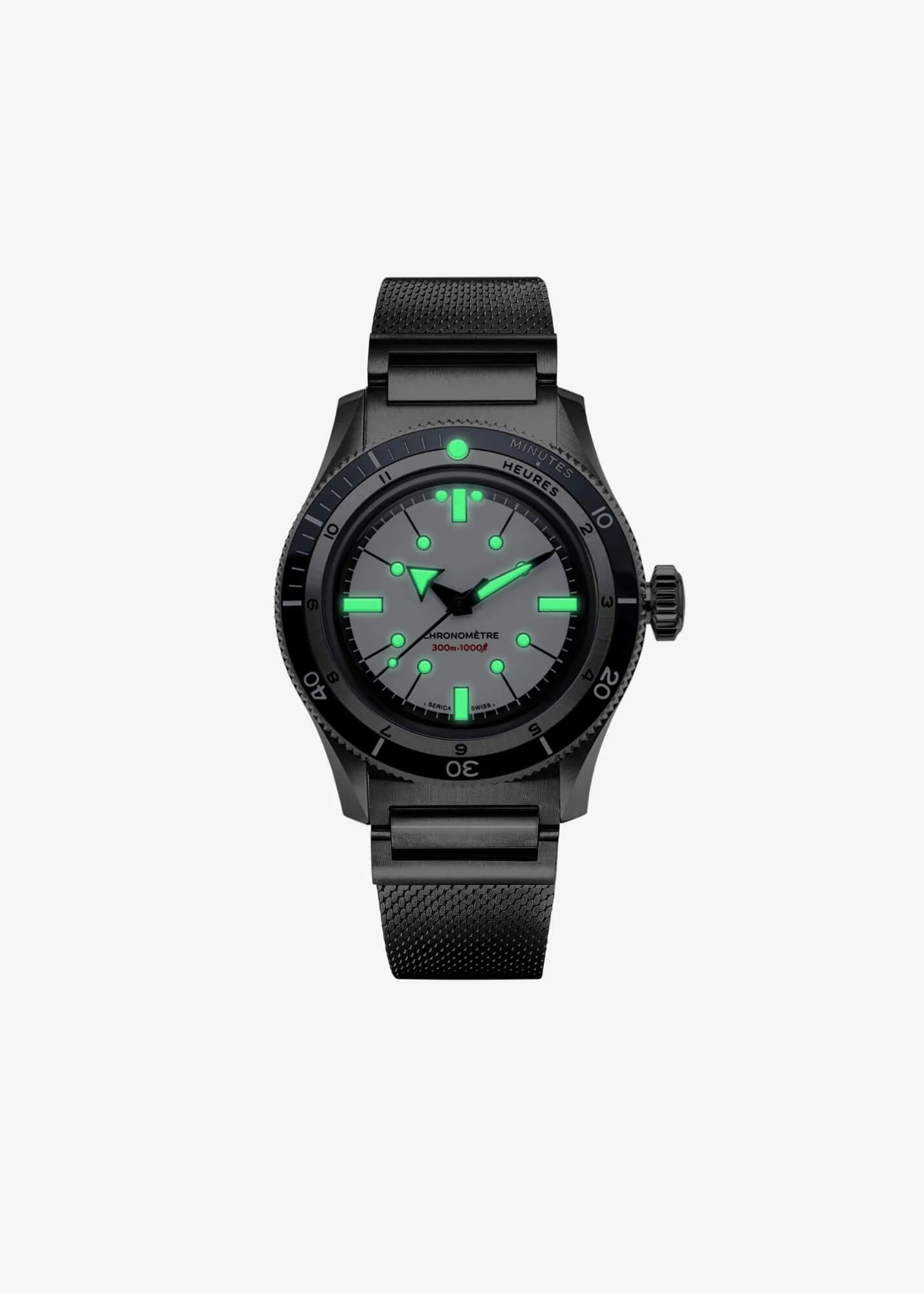 Serica | Ref. 5303-2 Diving Chronometer Porcelain White