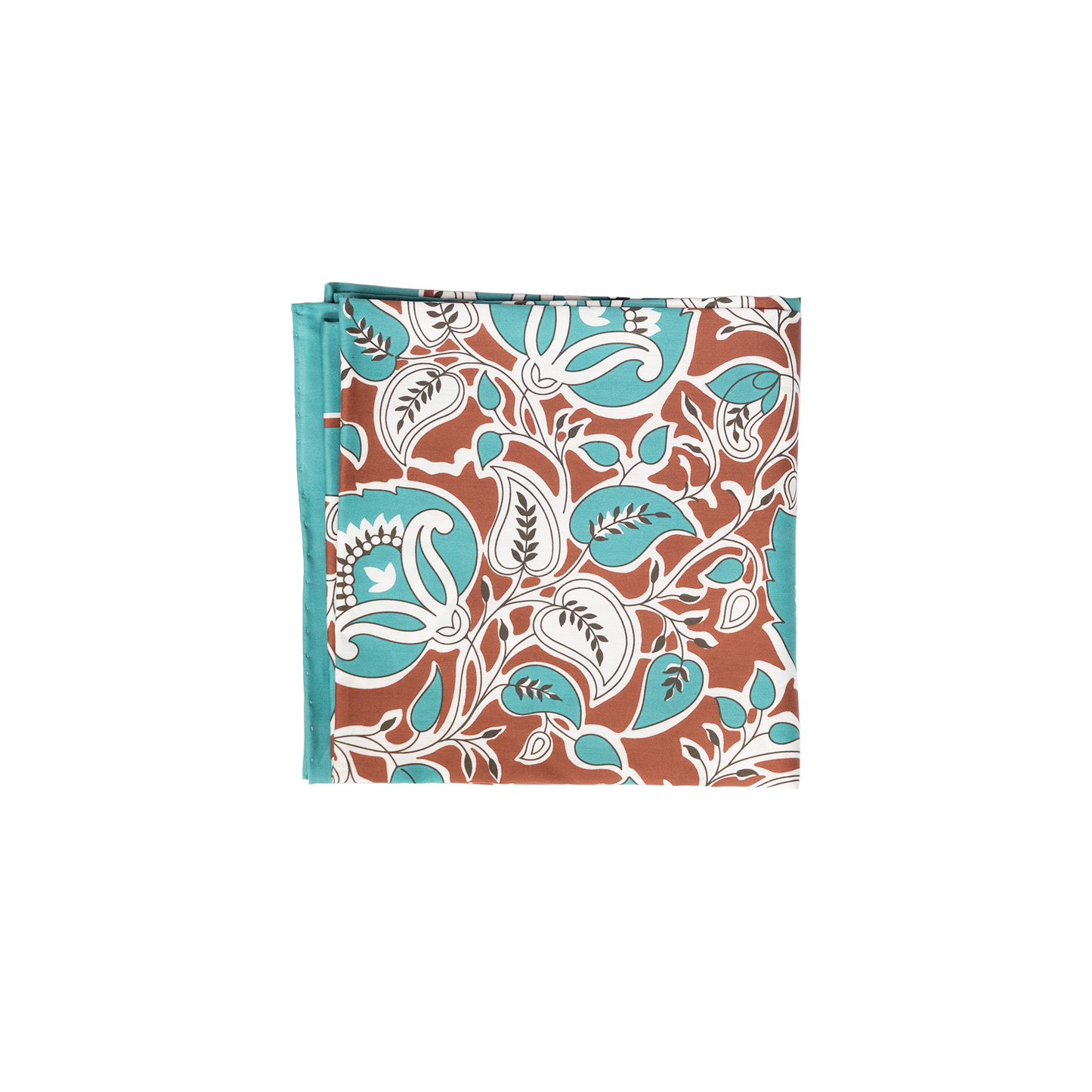 Holliday & Brown | 100th Anniversary Cotton & Silk Neckerchief Floral Green 58178 5