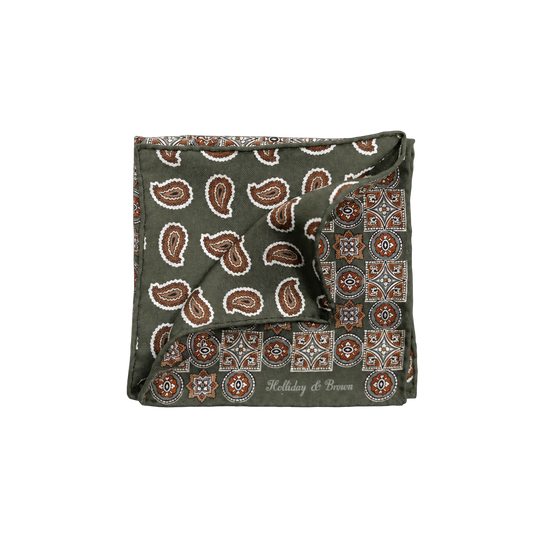 Holliday &amp; Brown | Silk Plain White Pocket Square UNI011