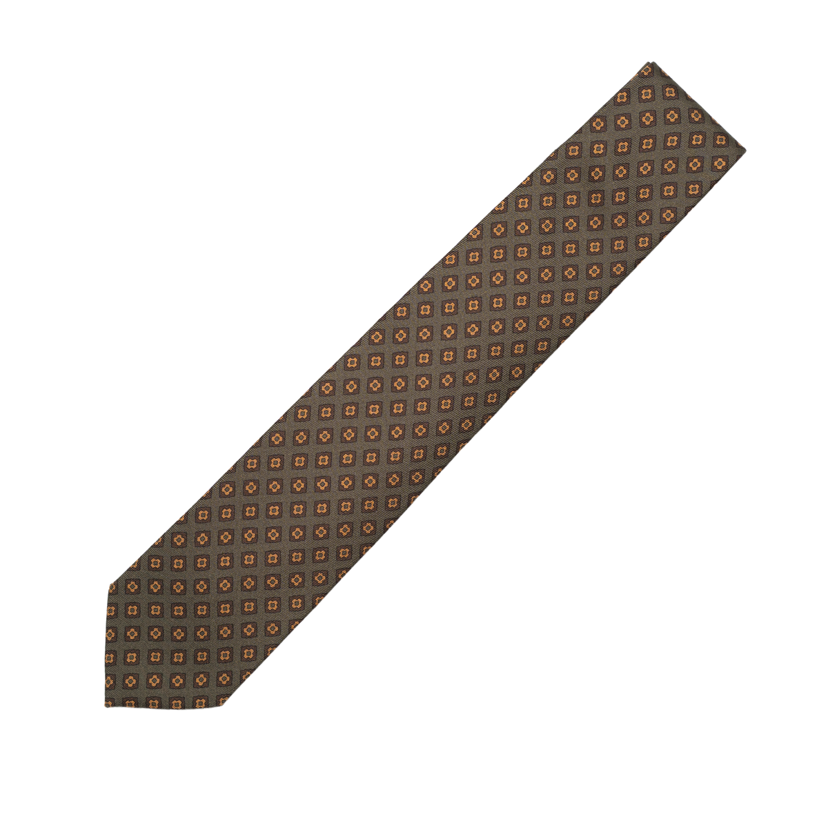 Holliday &amp; Brown | Square Geometric Tie Rust E25214