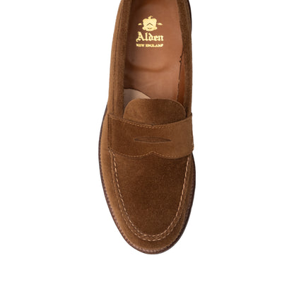 Alden | 6243F Unlined LHS Penny Loafer Snuff Suede
