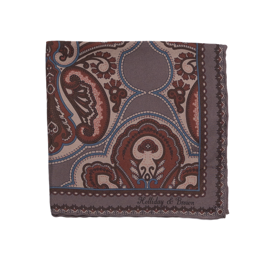 Holliday &amp; Brown | Silk Plain White Pocket Square UNI011