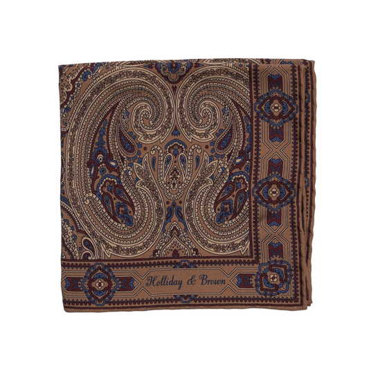 Holliday &amp; Brown | Silk Plain White Pocket Square UNI011
