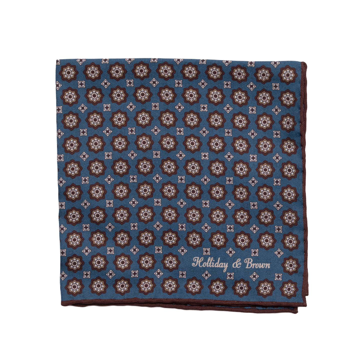 Holliday &amp; Brown | Silk Plain White Pocket Square UNI011