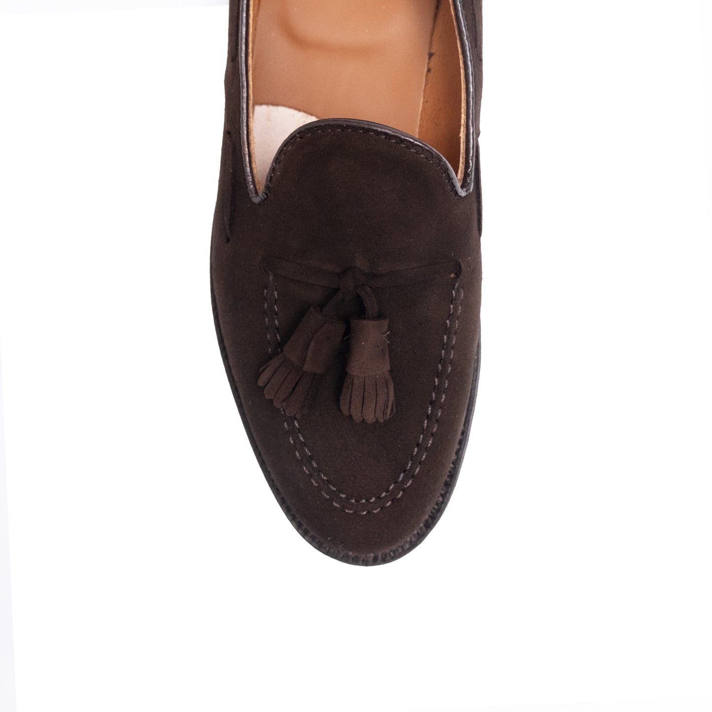 Alden | 666 Tassel Loafer Mocha Kid Suede