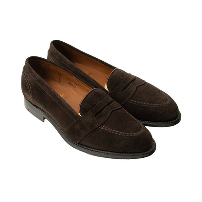Alden | 68621 OAKROOM 10th Anniversary Full Strap Penny Loafer Chocolate Suede
