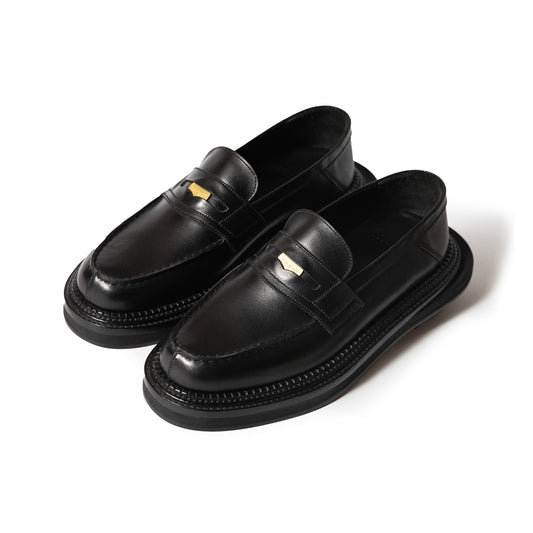 J.M.Weston | Sacai Mule Loafer Black Soft Calf