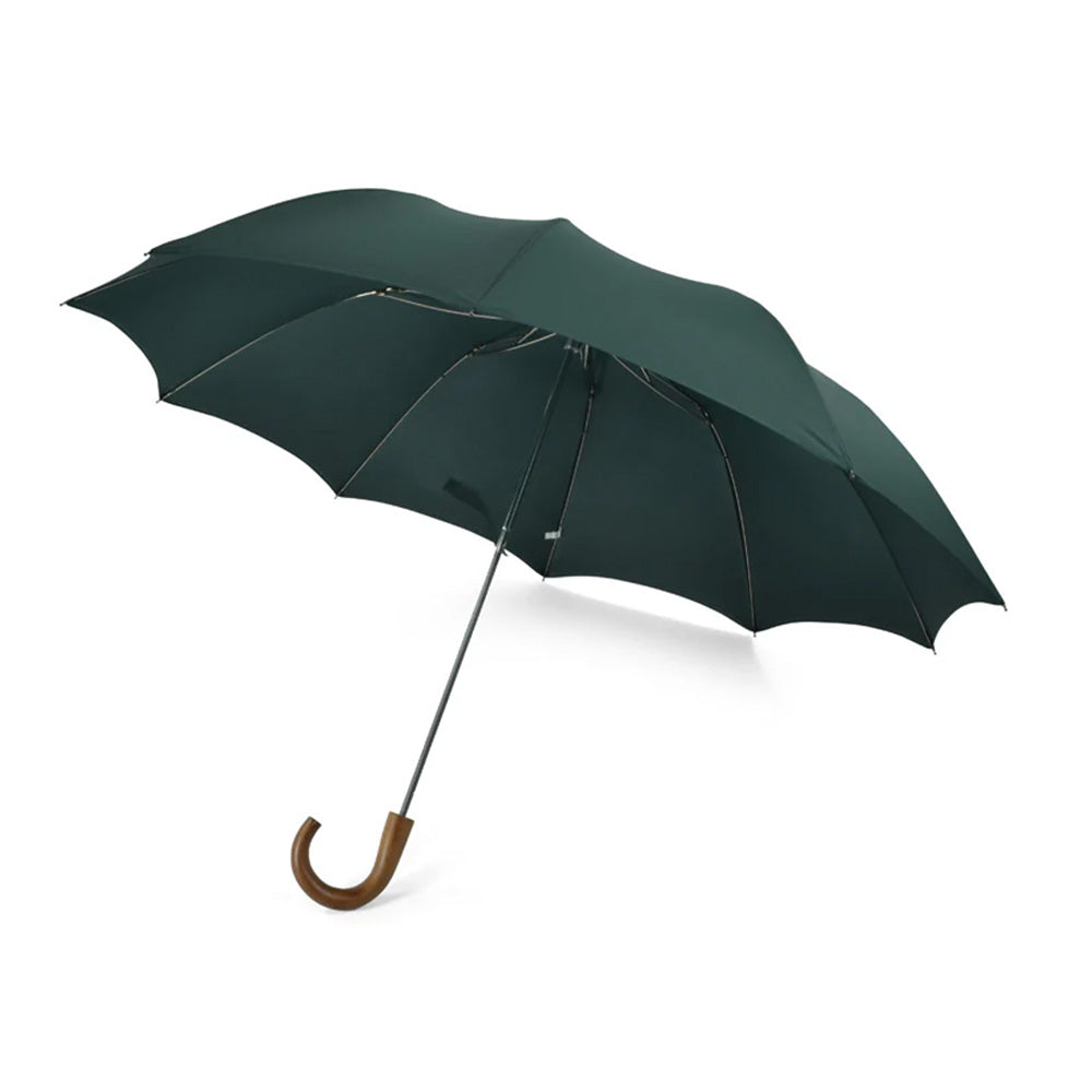 Fox Umbrella | Maple Crook Handle Telescopic Green