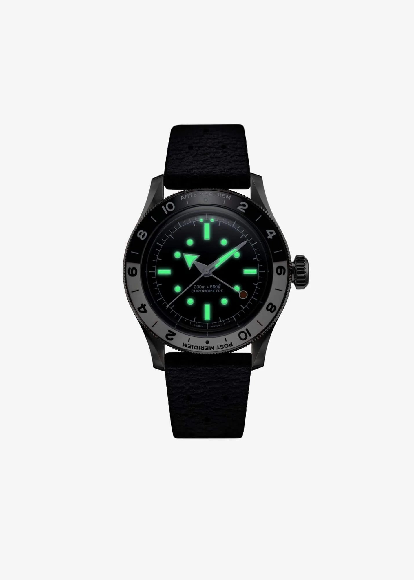 Serica | Ref. 8315-1 GMT Travel Chronometer Enamel Black