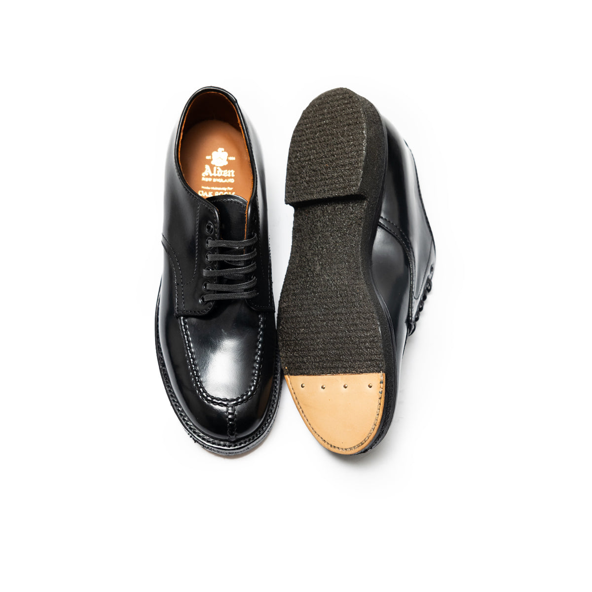 Alden | A1604 OAK ROOM Limited Split Toe Blucher Black Shell Cordovan