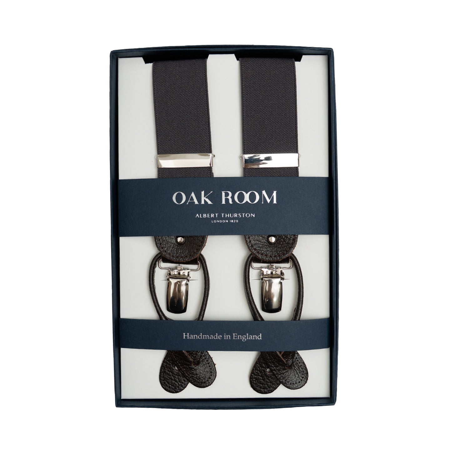 Albert Thurston | Plain Dark Grey Braces